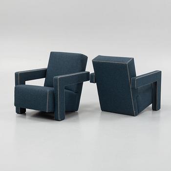 Gerrit Rietveld, fåtöljer, ett par, "Utrecht", Cassina.
