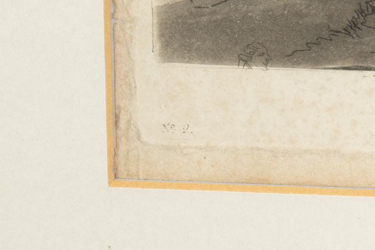 Johan Fredrik Martin,  "Utsigt af Stockholm från Stadens södra sida & "Vue de Stockholm pris de Castelholmen du côté...".