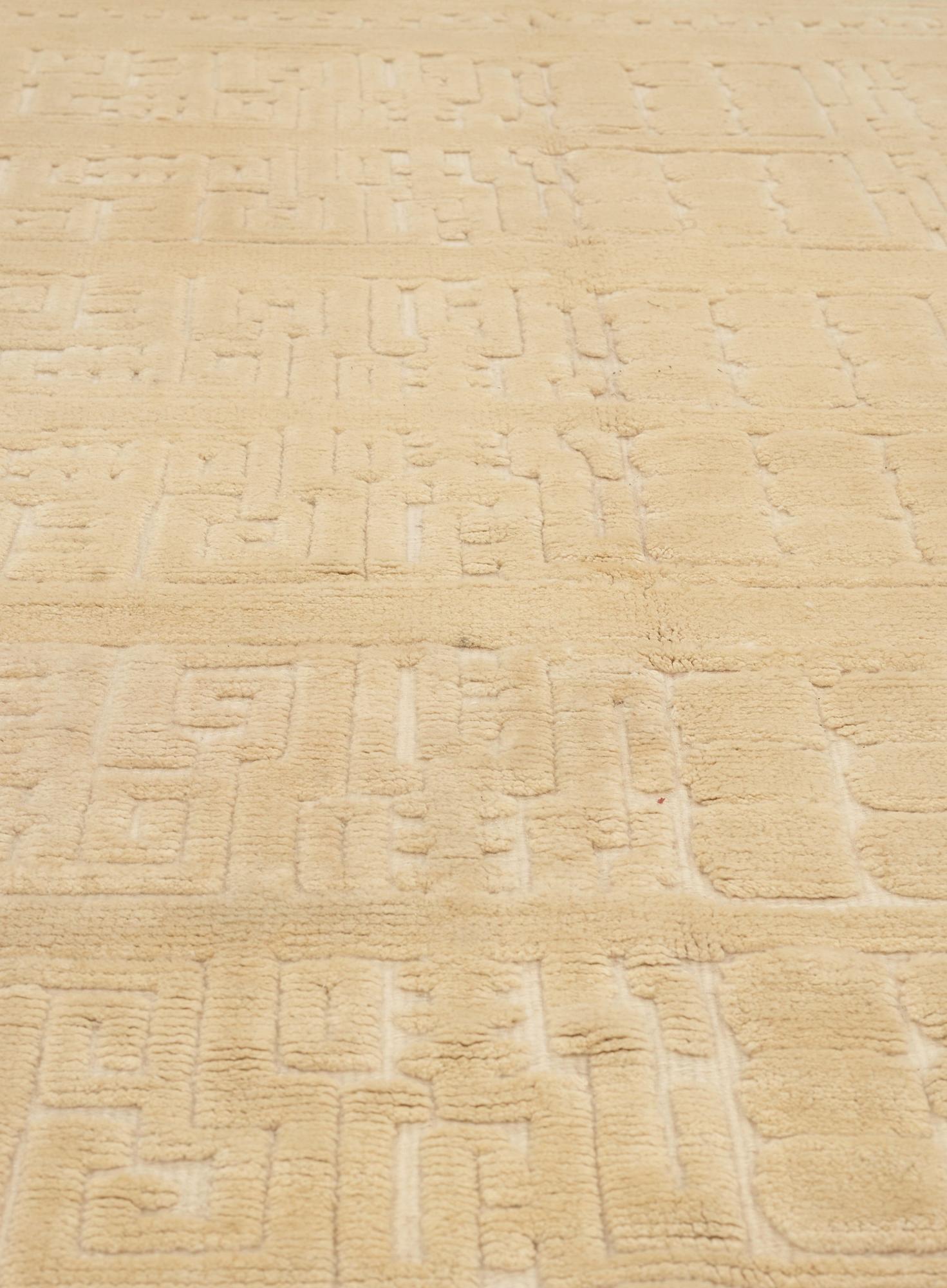 CARPET. Knotted pile in relief. 250,5 x 197 cm. Signed AGDA ÖSTERBERG at the back.