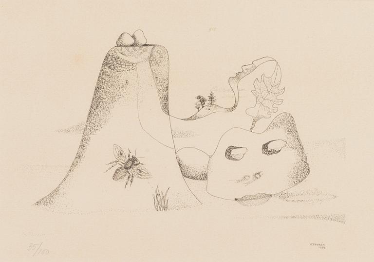 ESAIAS THORÉN, 3 kpl, litografeja, signeerattu ja päivätty E. Thorén 1935-38.