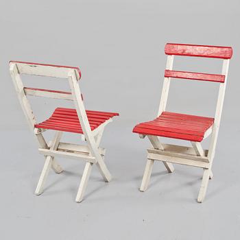 TRÄDGÅRDSMÖBLEMANG, 4 delar, 1900-talets andra hälft.