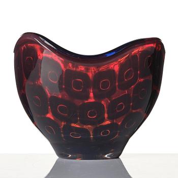 Sven Palmqvist, a "double" ravenna glass bowl, Orrefors 1956, no 999.