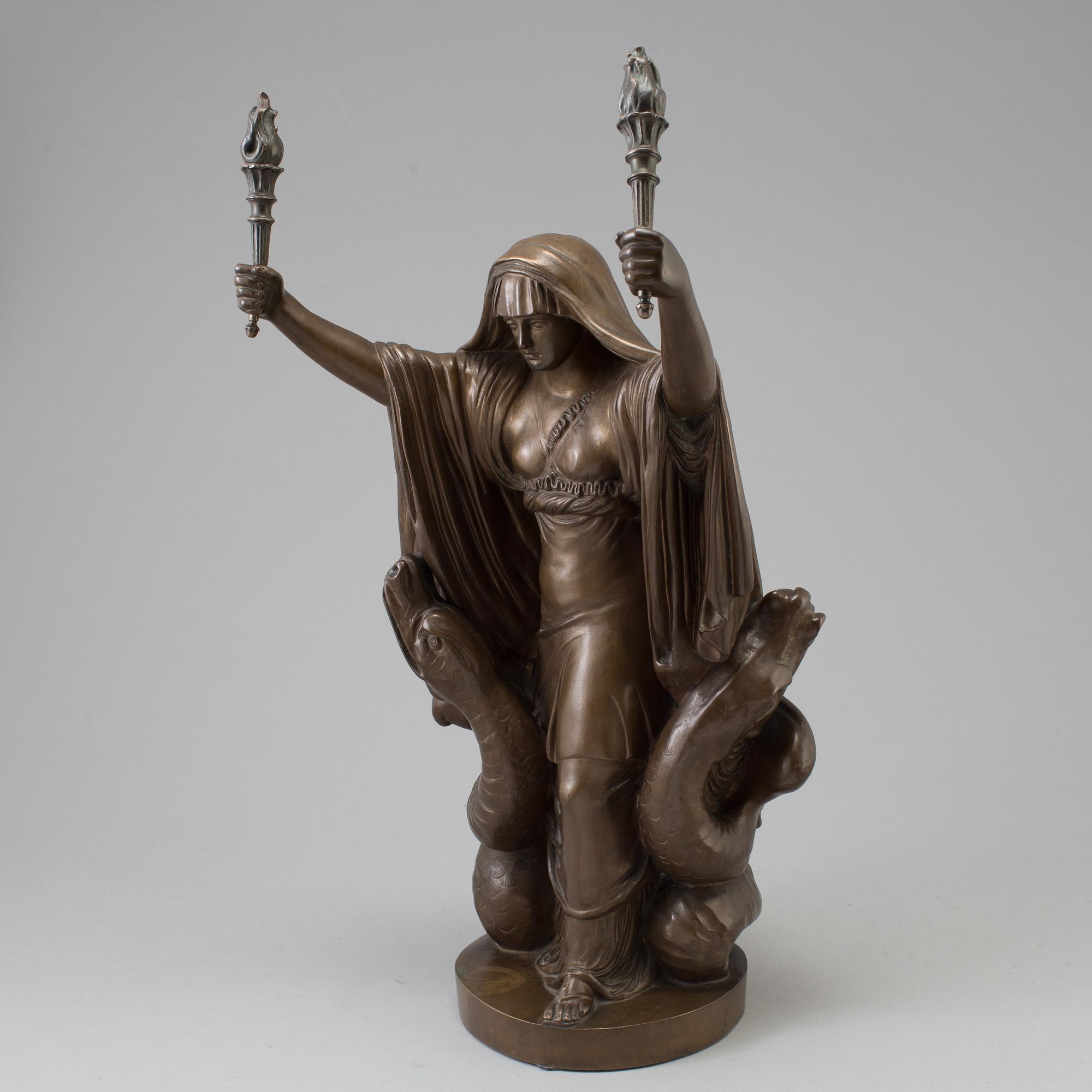 JOHAN TOBIAS SERGEL, efter, skulptur, brons, 1900-tal.