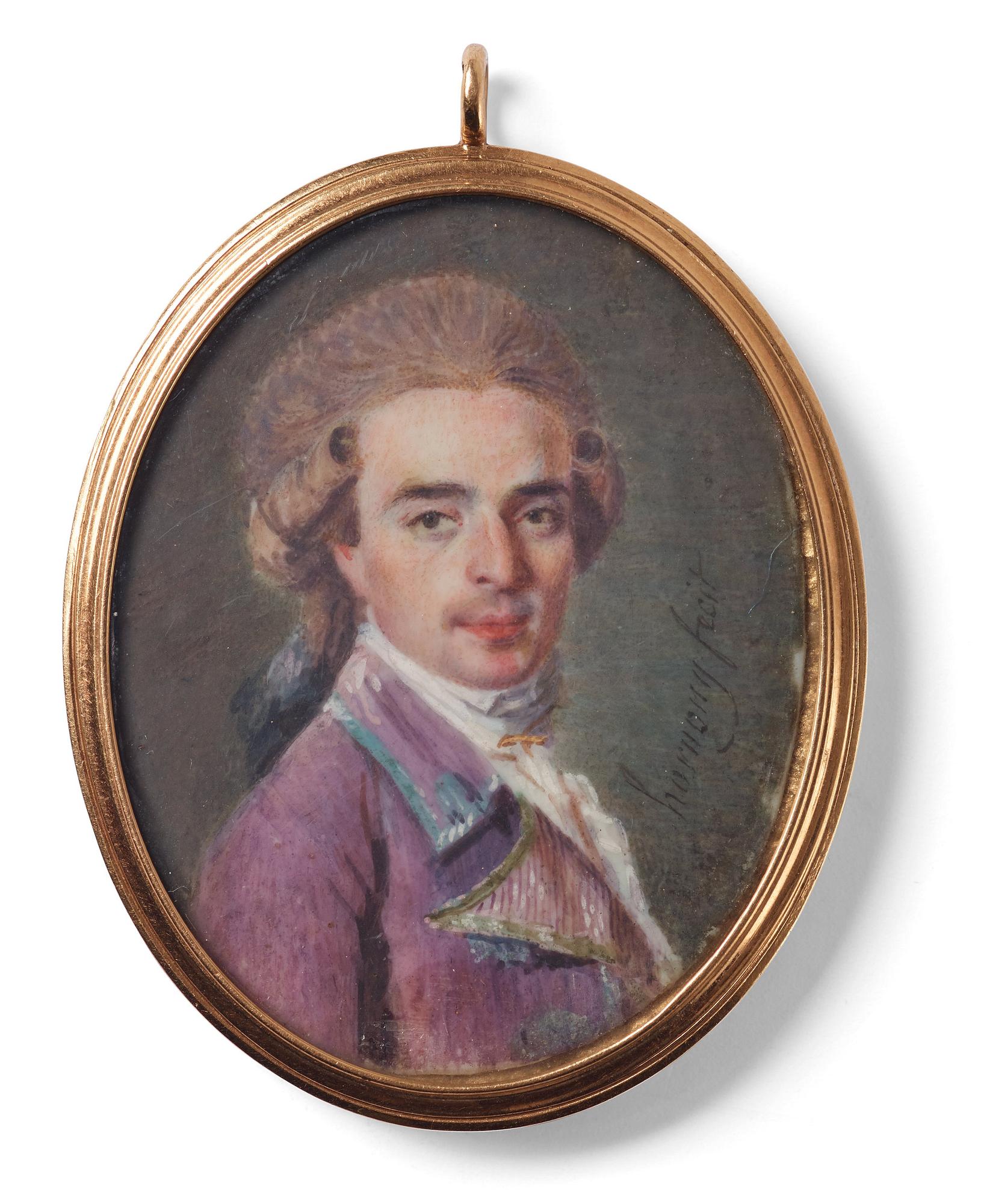 Anton Ivanovich Hornung, Miniature,  by Joseph Hornung, signed Hornung fecit.