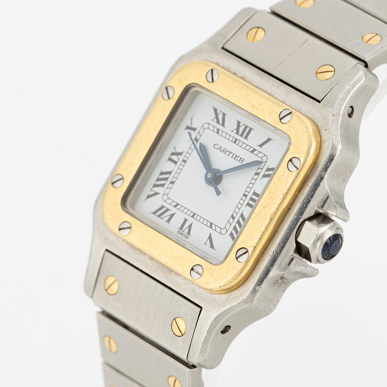 Cartier, Santos Carrée, wristwatch, 23.5 x 23.5 (34.5) mm.