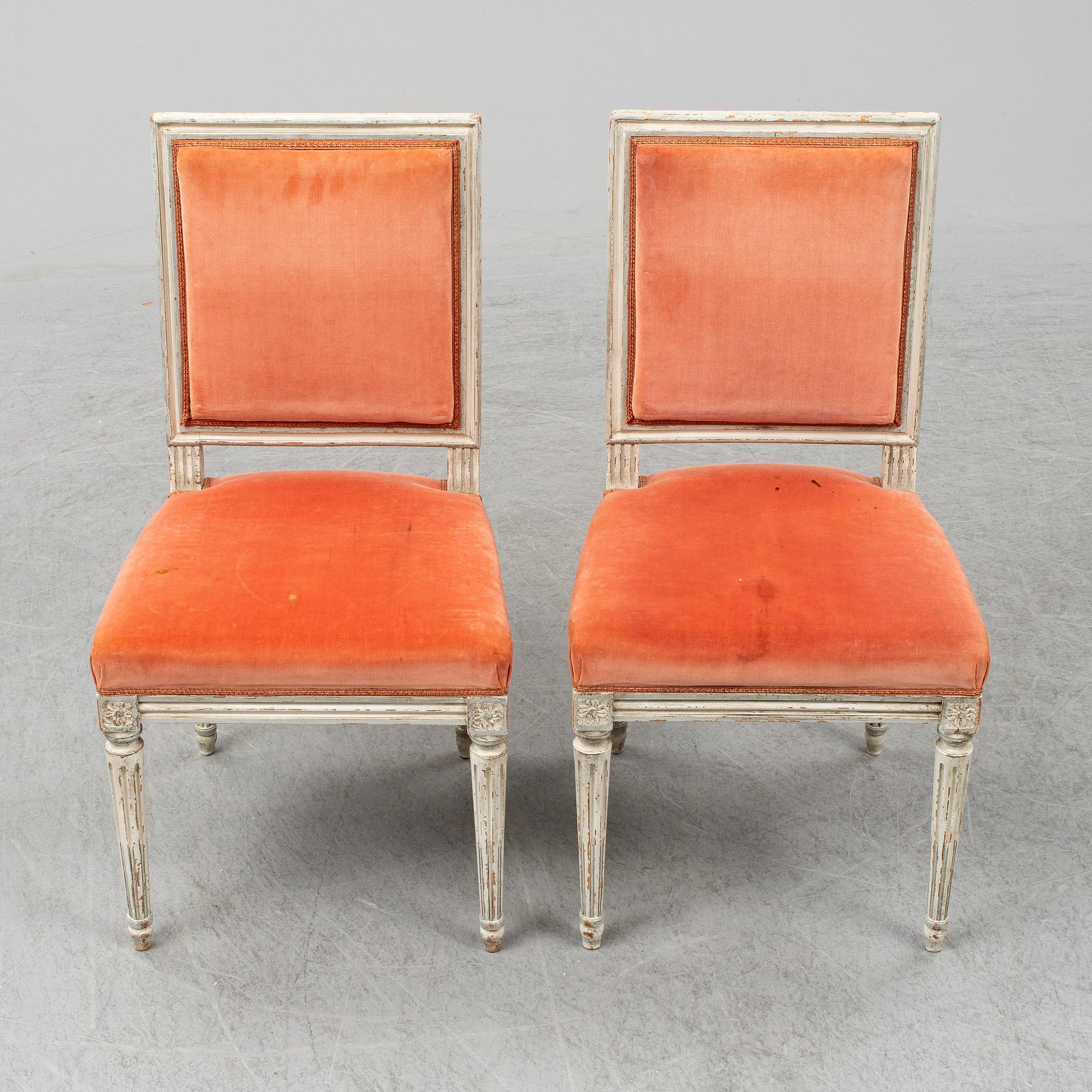 STOLAR, 16 st, Gustaviansk stil, 1900-talets andra hälft.