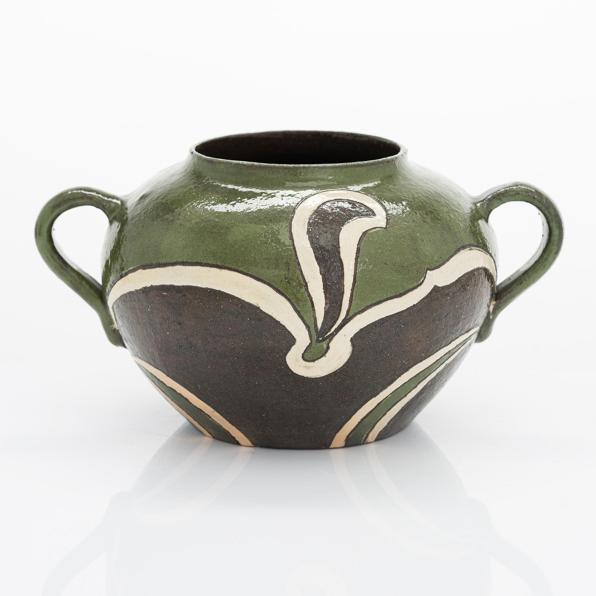 Alfred William Finch, a ceramic pot, Iris 1901.