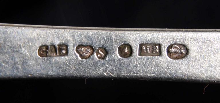 MATBESTICK, 18 delar. Silver, G.A.B och C.G Hallberg.
