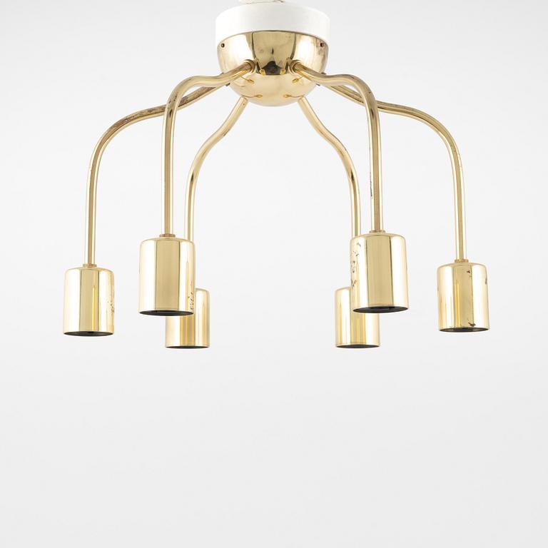 Josef Frank, a brass model 2358 ceiling lamp, Svenskt Tenn.