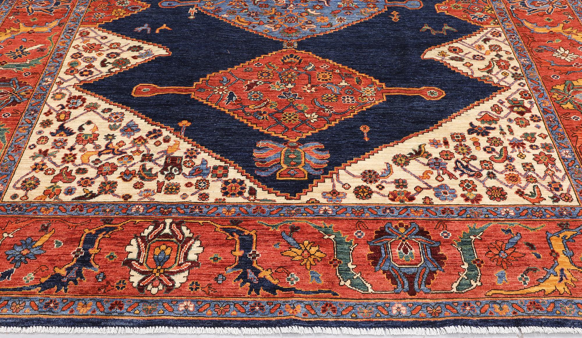 A Zigler, Heris Design carpet, 298 x 247 cm.