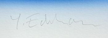 YRJÖ EDELMANN, färglitografi, sign o numr HC.