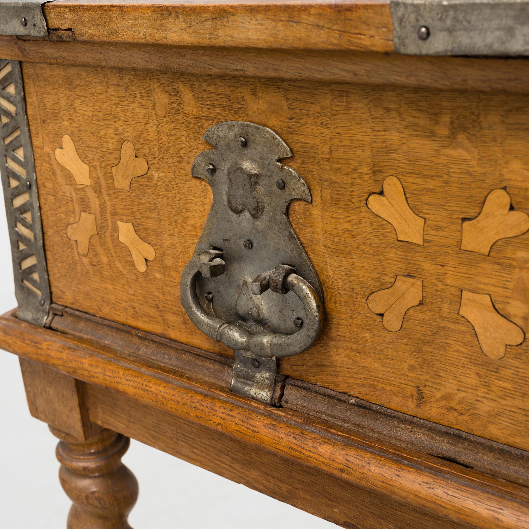 SCHATULL, barock, daterad 1756.