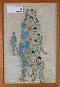 HALD, EDVARD. Blandteknik, sign o dat 1950.