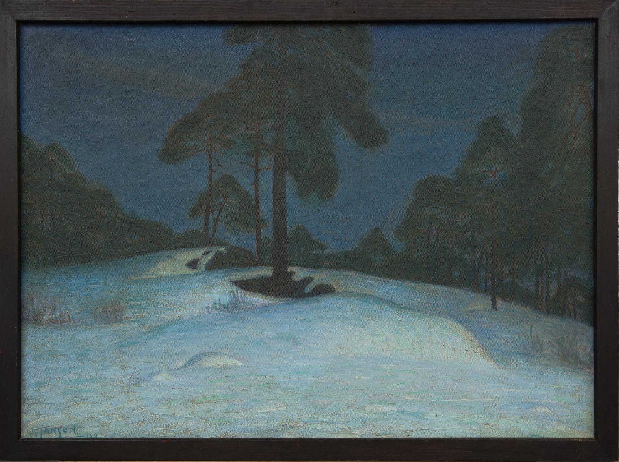 KNUT JANSON, olja på duk. Signerad och daterad -08.