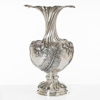Presentation vase, silver, 20th century.