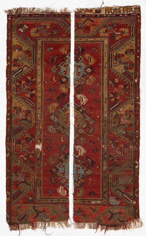 A fragment in two parts, antique Milas, Muğla Western Anatolia, c. 140 x 85 cm.