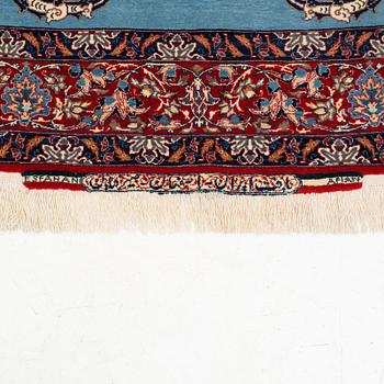Matta, figural Isfahan, signerad (Hossein) Seirafian, ca 147 x 103 cm.