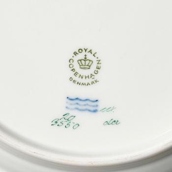 A set of 12 Royal Copenhagen 'Flora Danica' dishes, Denmark, 20th century.