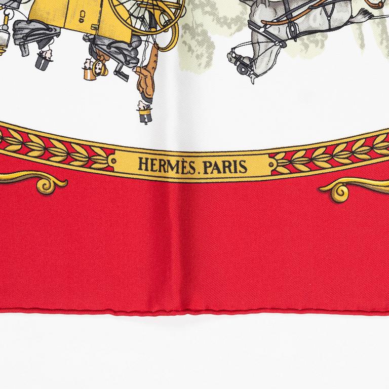 Hermès, scarf, "La Promenade de Longchamps".