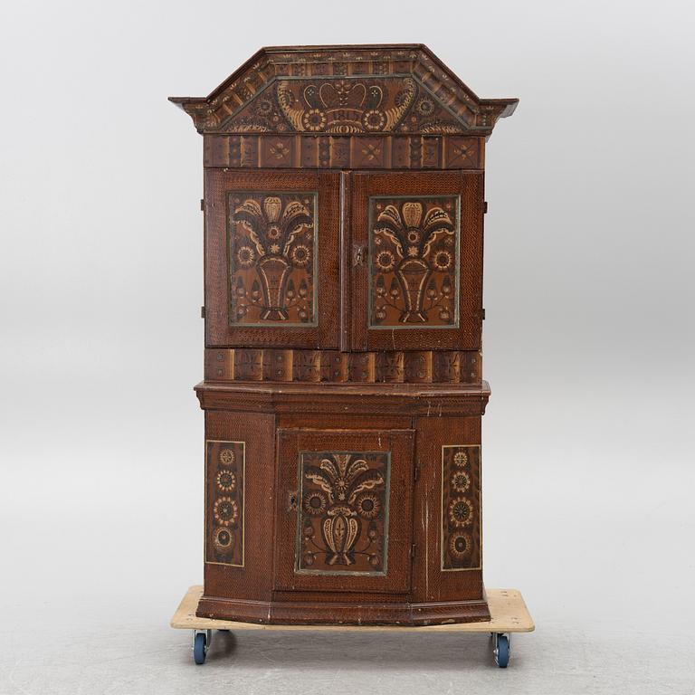 A Folk Art cabinet, Dalecarlia, 19th century.
