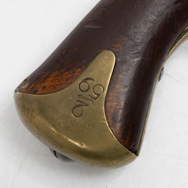 Slaglåspistol, svensk, m/1820-49 flankör.