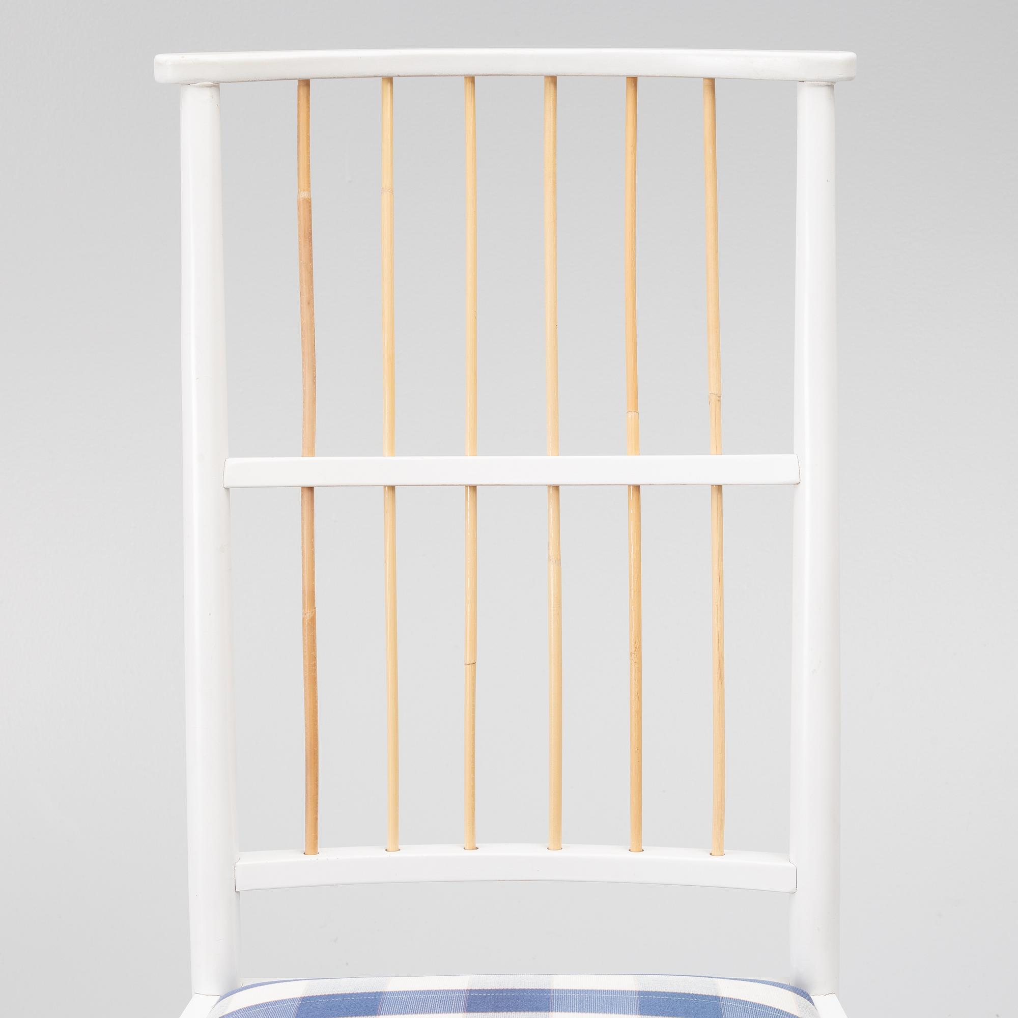 Josef Frank, chairs, 5 pcs, model 2025, Svenskt Tenn, post 1985.