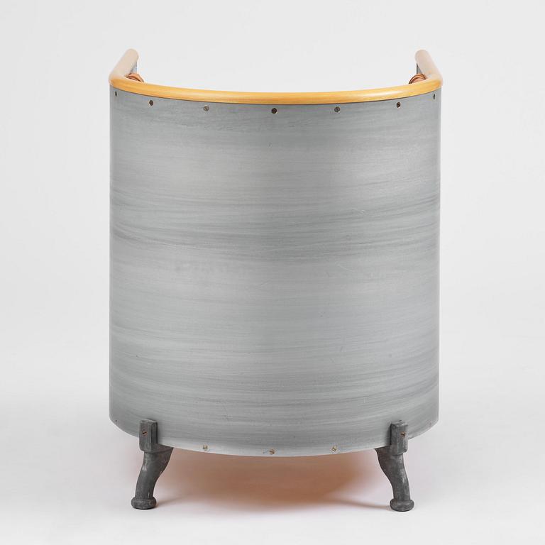 Mats Theselius, an "Aluminiumfåtölj" armchair, ed. 83/200, Källemo, Värnamo, post 1990.