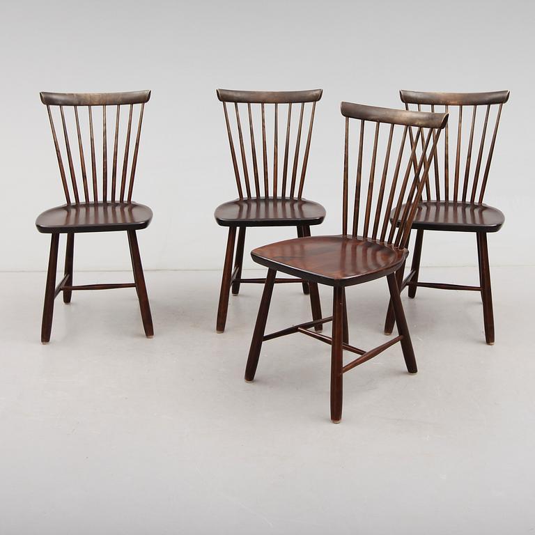 STOLAR, 4 st, "Lilla Åland", Carl Malmsten, 1900-talets första hälft.