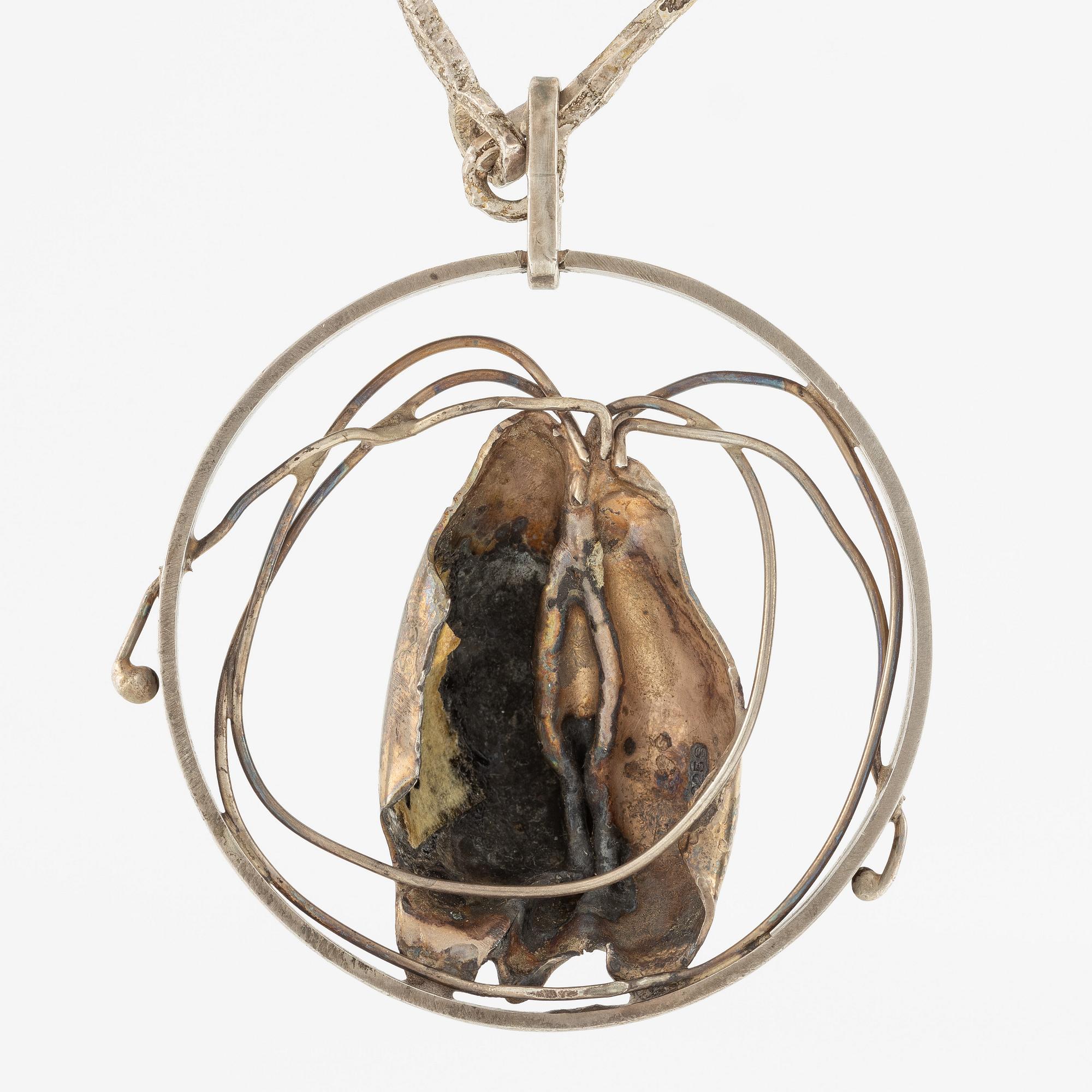 Lars Arby, chain with pendant, sterling silver, Gothenburg among others 1978.