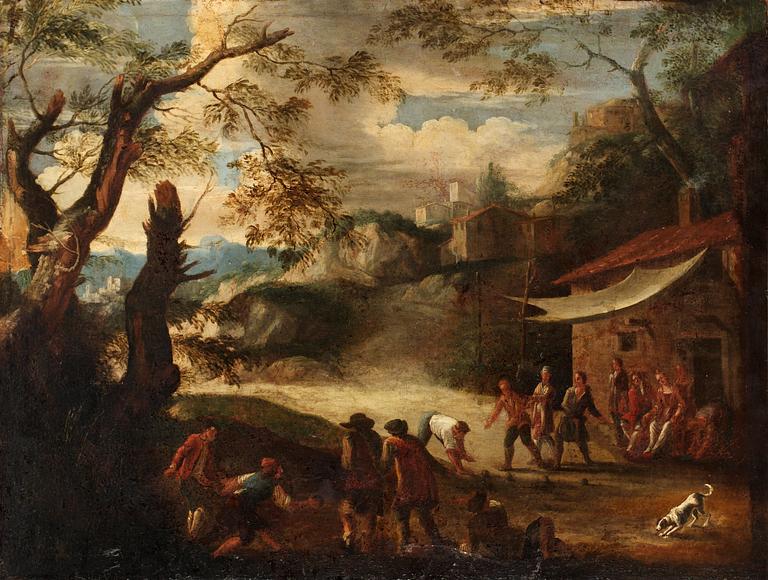 Company playing boule.