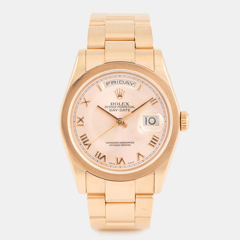 Rolex, Day-Date, "Pink Roman Dial", ca 2001.