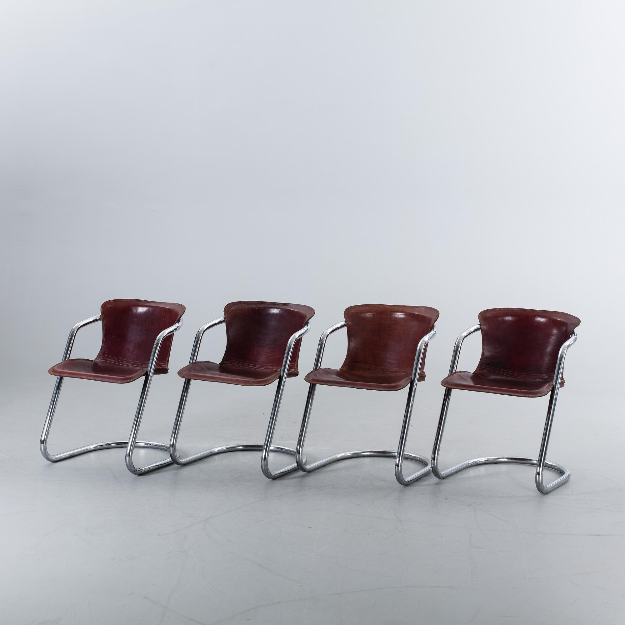 KARMSTOLAR, 4 st, Willy Rizzo, Cidue 1970-tal.