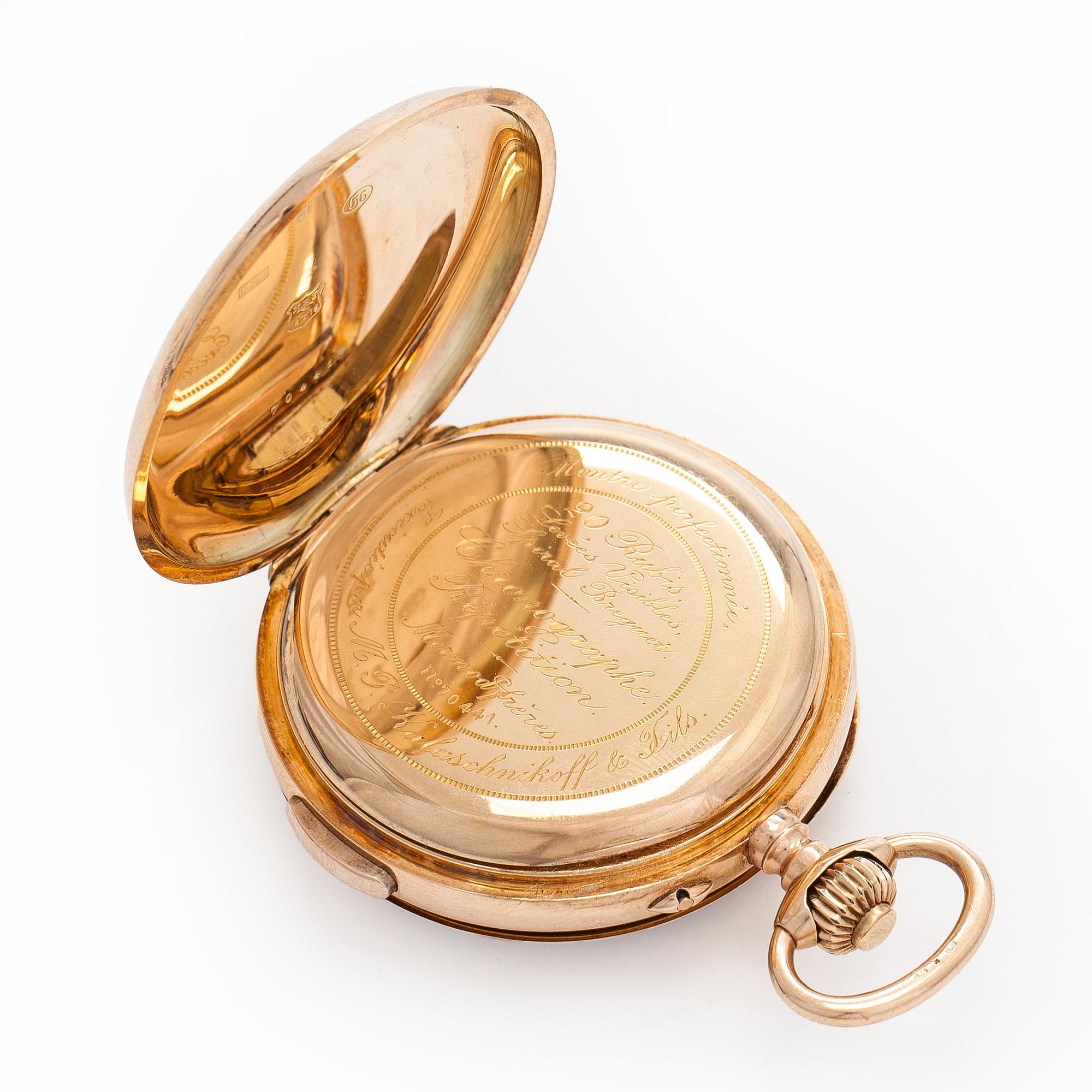 Mermod Frères, taskukello, repeteeri, kronografi, 51,5 mm.