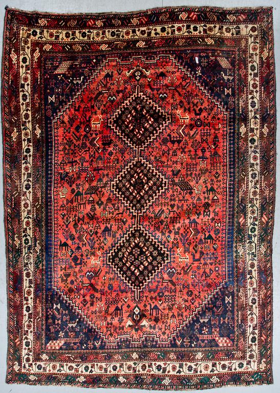 MATTA, old, Kashgai, ca 281 X 207 cm.