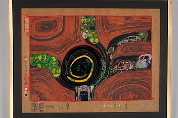 Friedensreich Hundertwasser, "Look at it on a rainy day (The Regentag portfolio)".