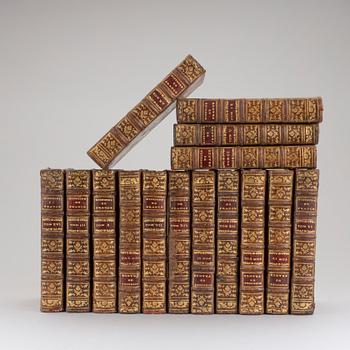 A set of 17 1700s books.