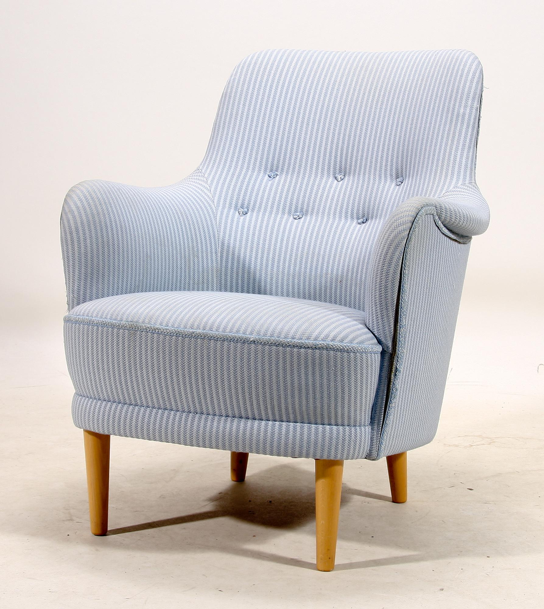 FÅTÖLJ, "Samsas", Carl Malmsten, 1980-tal.