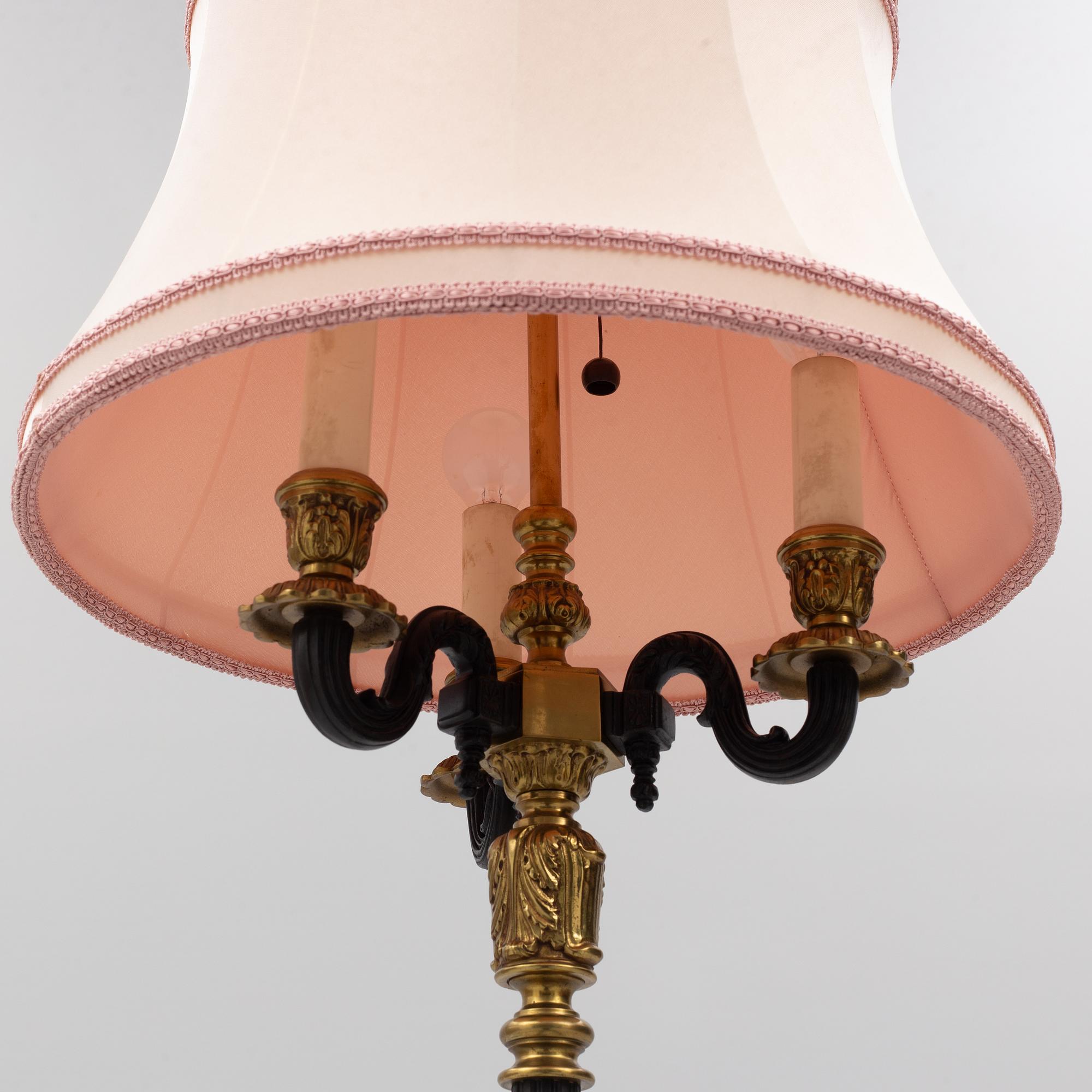 Einar Bäckström's Metal Goods Factory, floor lamp, model 5502, circa mid-20th century.