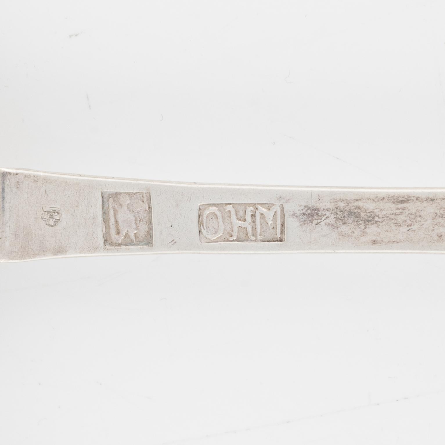 A set of  Silver Spoons, including Andreas Isberg, Skänninge 1814 (8 pieces).