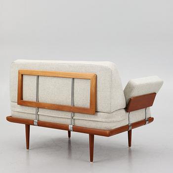 Peter Hvidt & Orla Mølgaard Nielsen, two 'Minerva' sofas and a coffee table, France & Son, Denmark, 1960's.