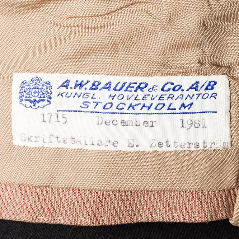 Five pieces of clothing owned by Kar de Mumma, second half of the 20th Century.