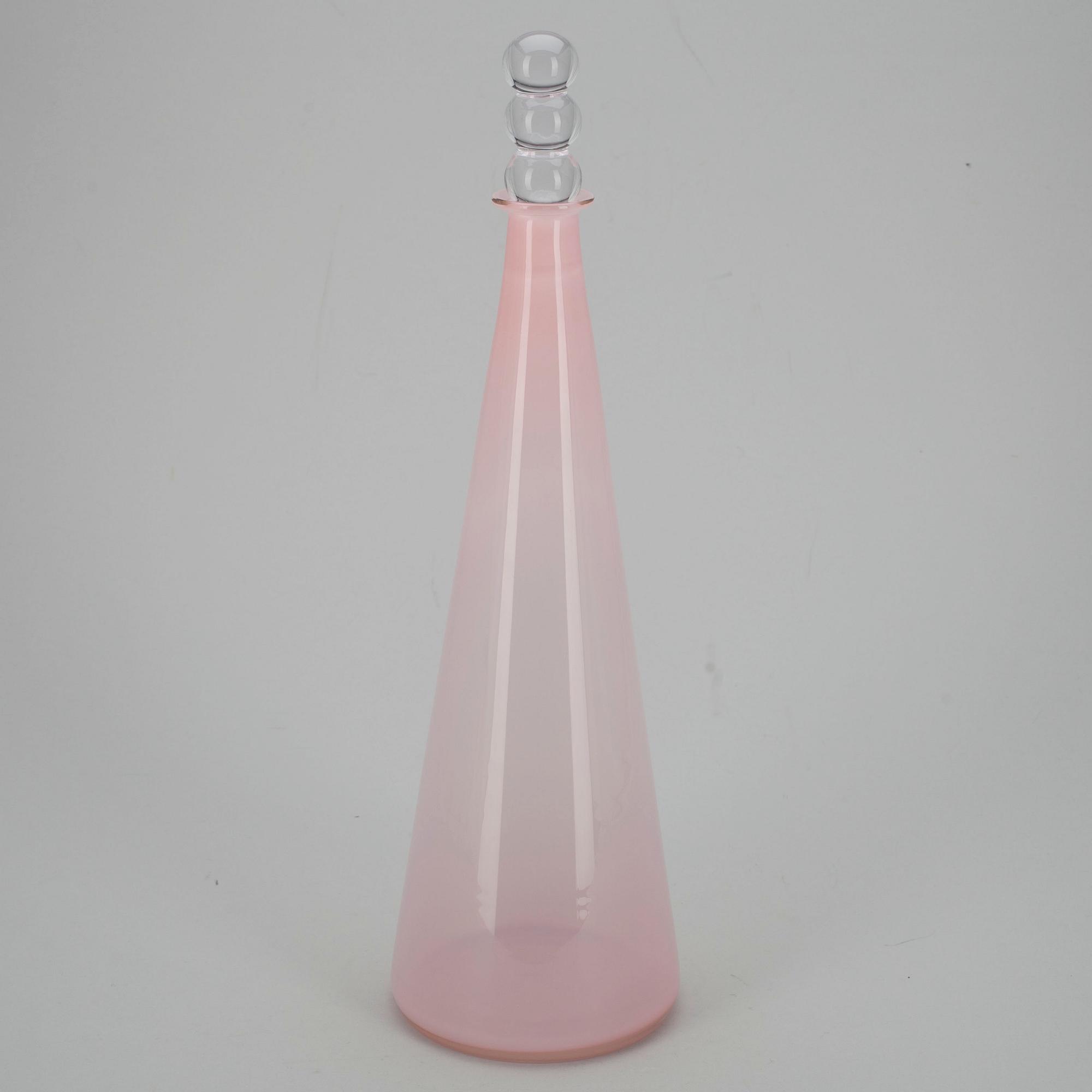 FLASKA, glas, "Tzarina", signerad Nanny Still, Riihimäen Lasi.