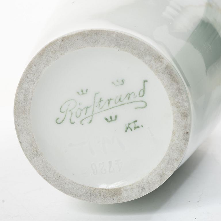 Karl Lindström, & Waldemar Lindström, an Art Nouveau porcelain vase, Rörstrand.