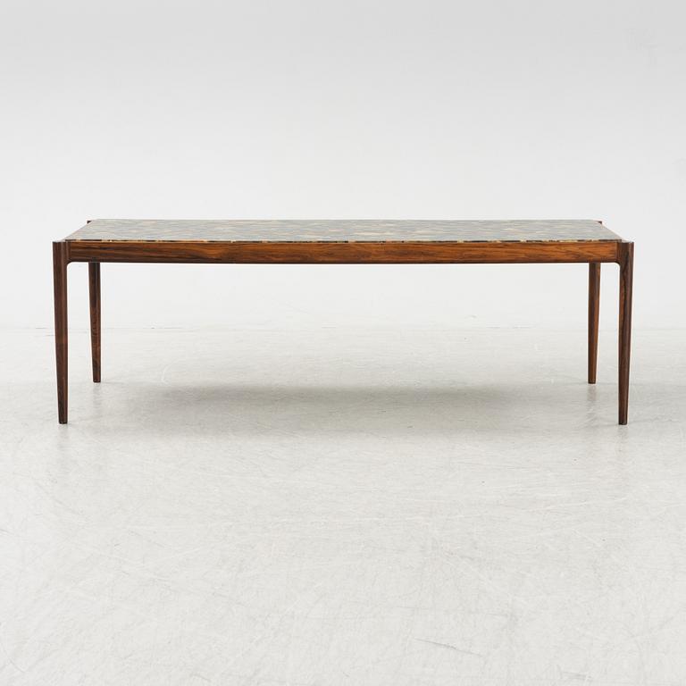 Ib Kofod Larsen, a model 163 rosewood coffee table from Seffle Möbelfabrik, 1960's.