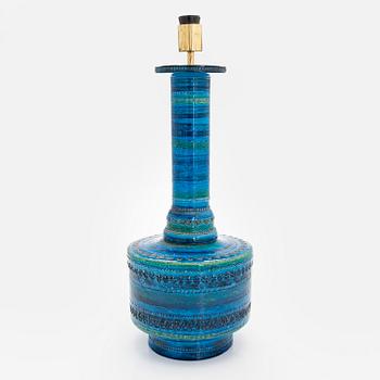 Aldo Londi, a mid-20th-century  'Rimini blu' floor lamp /table lamp for Bitossi, Italy.