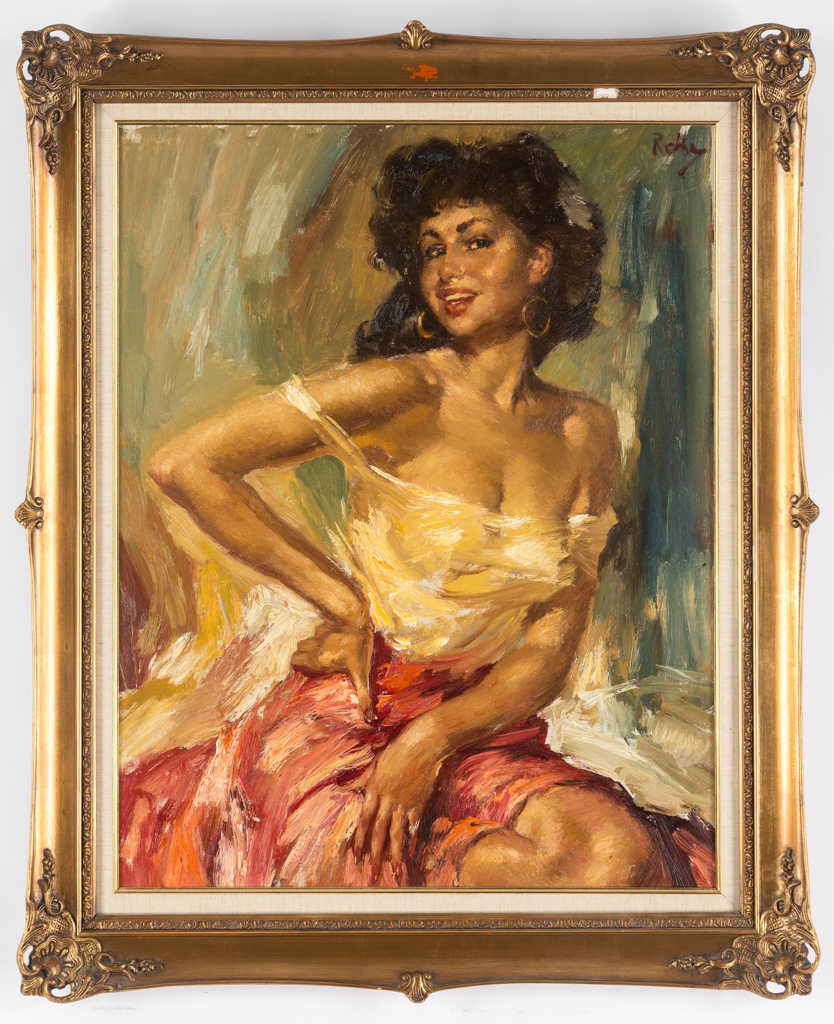 CHARLES ROKA, oil on canvas, signed Roka.