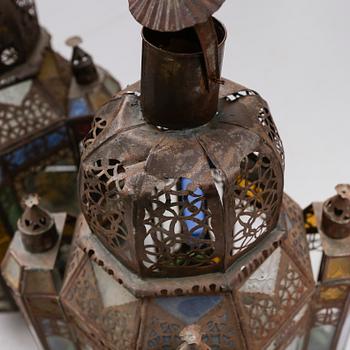 LYKTOR, 1 par, plåt, Marocko, 1900-tal.