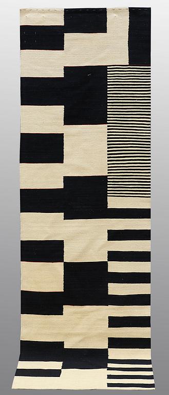 A runner, flat weave, ca 296 x 78 cm.