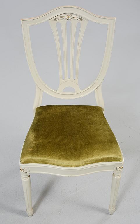 STOLAR, 4 st, gustaviansk stil, 1900-talets andra hälft.