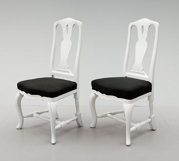 STOLAR, 10 st, senbarockstil, 1900-talets andra hälft.